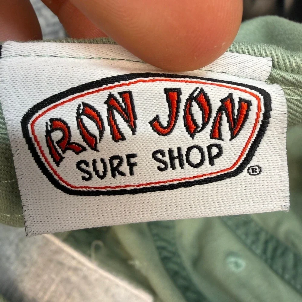 Ron Jon Surf Shop Sage Green Patch Dad Hat Adjustable Baseball Cap